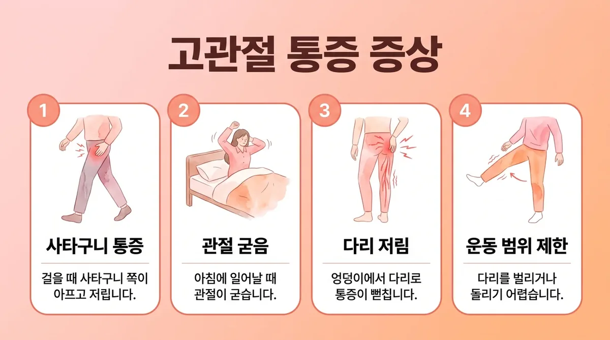 인천 송도 더율한의원 - 고관절 통증 증상