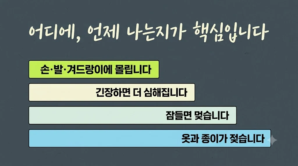 인천 송도 더율한의원 - 다한증 증상