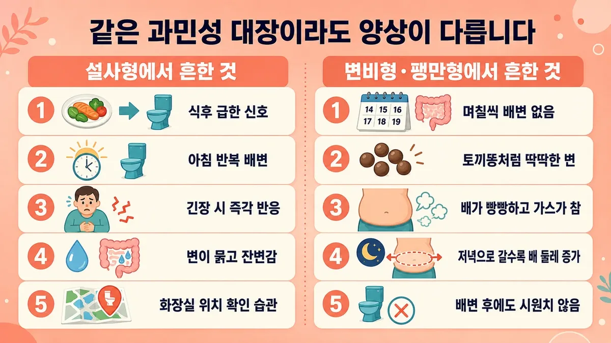 인천 송도 더율한의원 - 과민성 대장 증상
