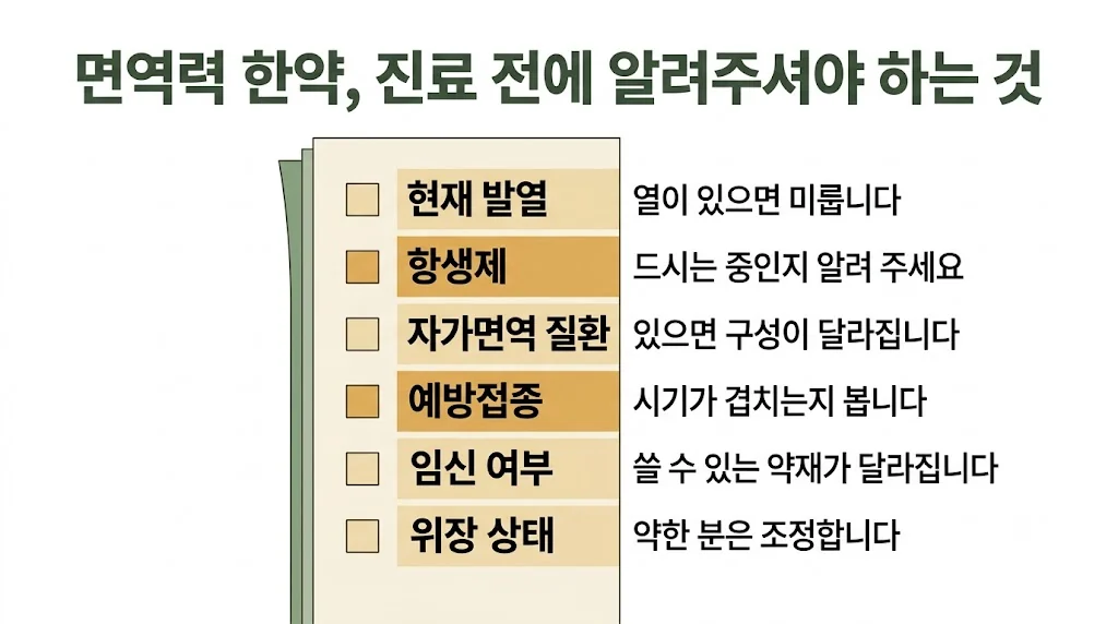 인천 송도 더율한의원 - 면역력 한약 주의사항