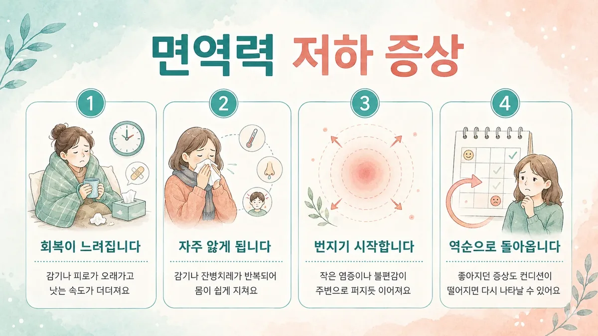 인천 송도 더율한의원 - 면역력 저하 증상