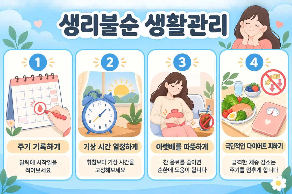 인천 송도 더율한의원 - 생리불순 생활관리