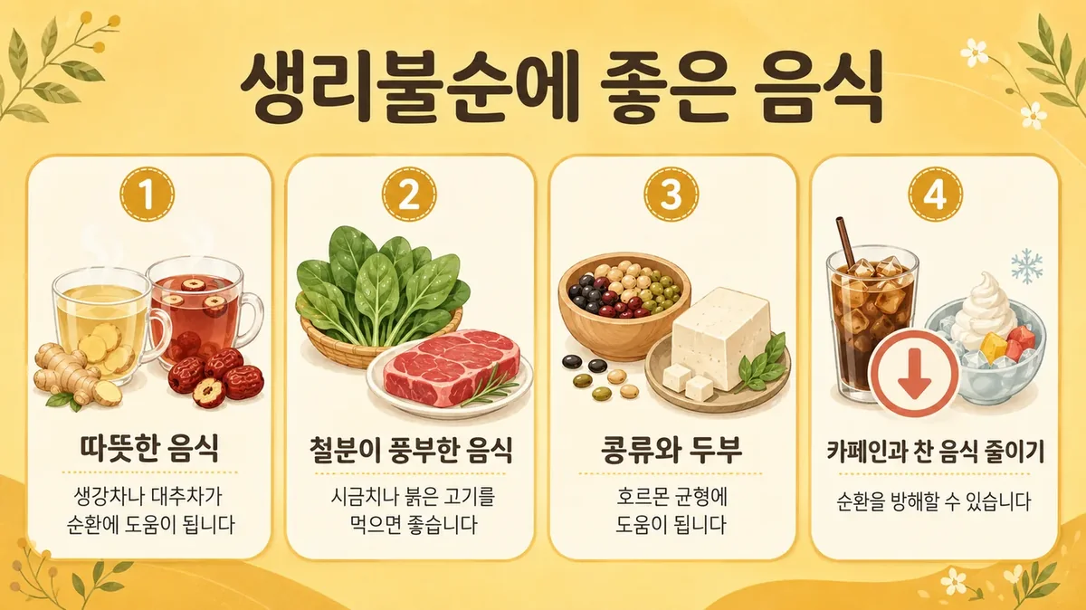 인천 송도 더율한의원 - 생리불순 음식
