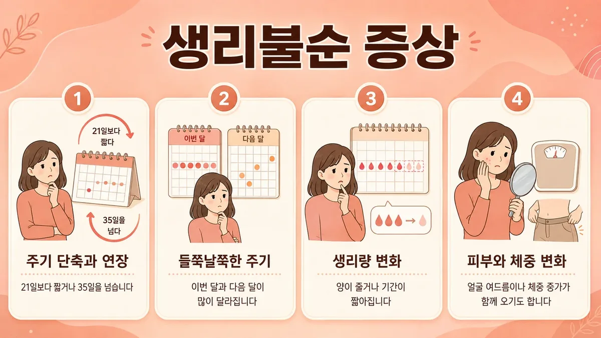 인천 송도 더율한의원 - 생리불순 증상