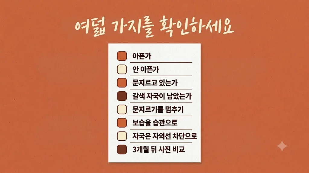 인천 송도 더율한의원 - 모공각화증 자가진단