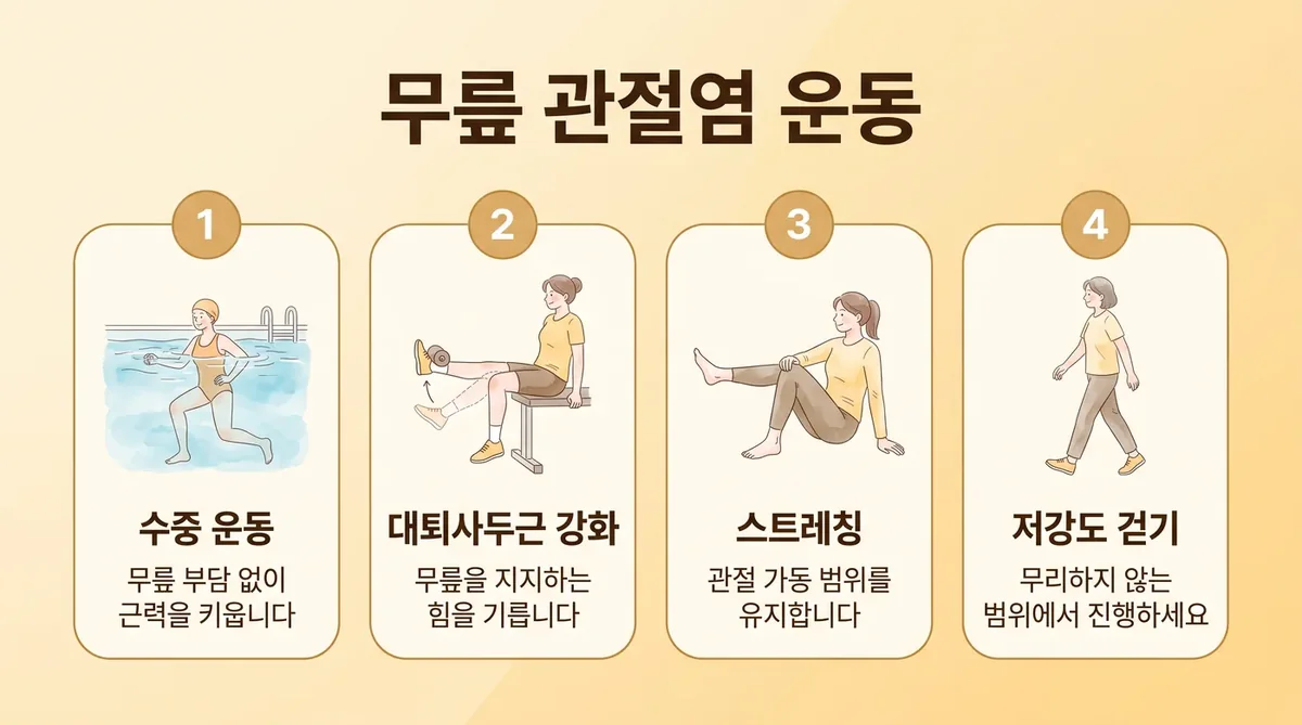 인천 송도 더율한의원 - 무릎 관절염 운동