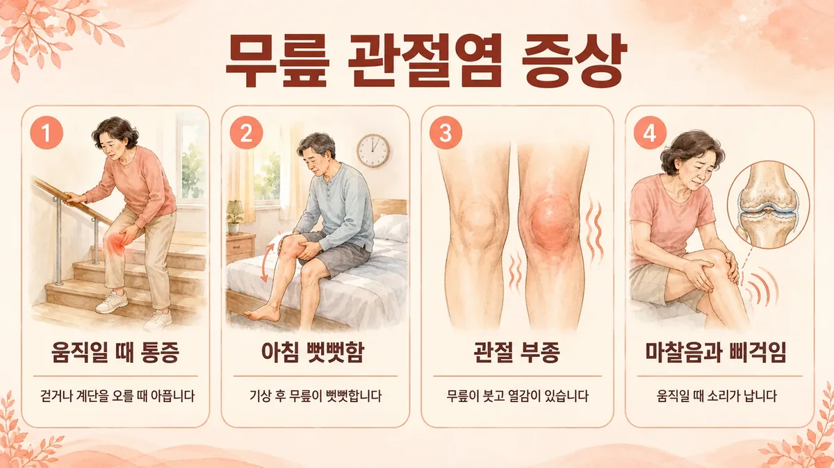인천 송도 더율한의원 - 무릎 관절염 증상