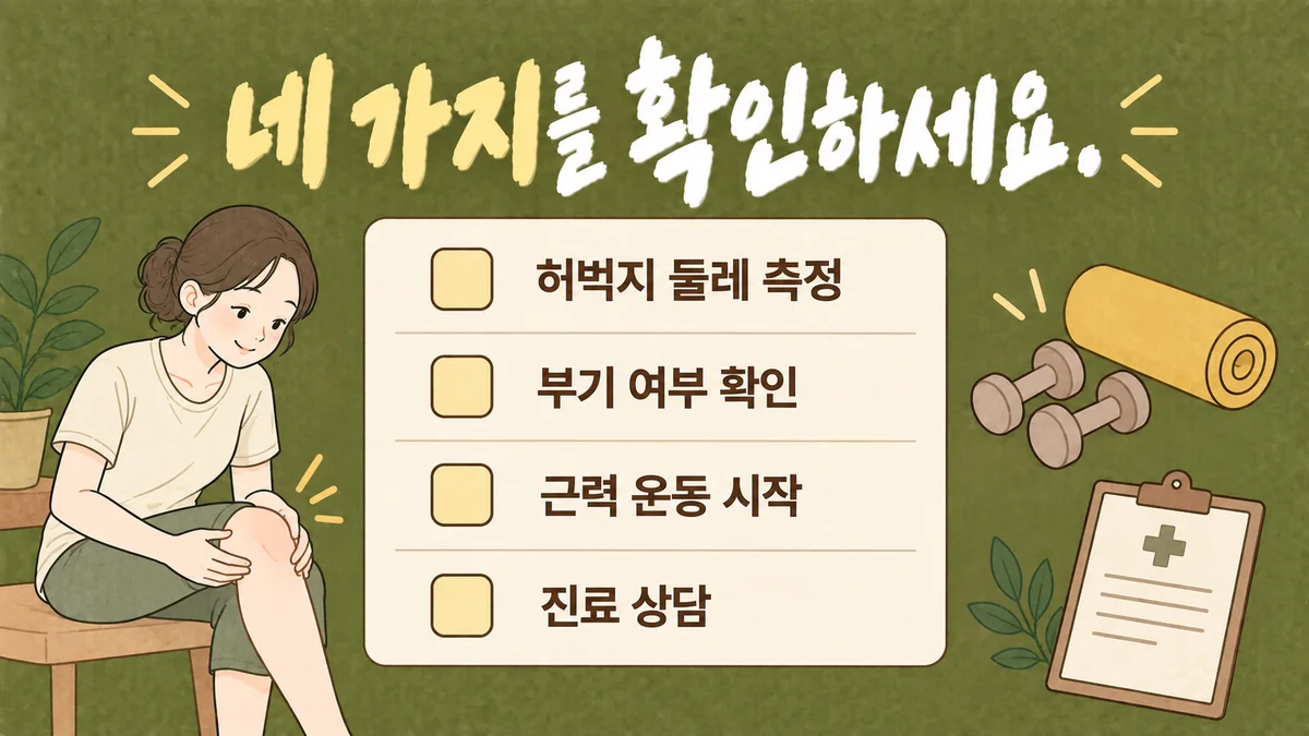 인천 송도 더율한의원 - 무릎 통증 자가진단