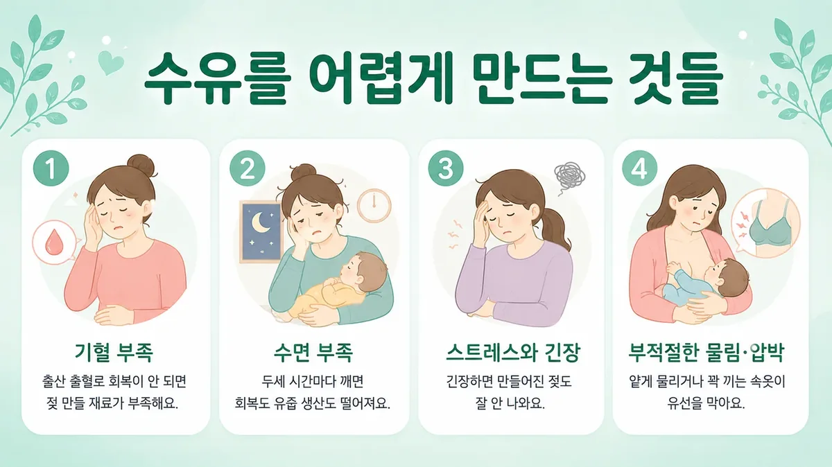 인천 송도 더율한의원 - 모유수유 원인