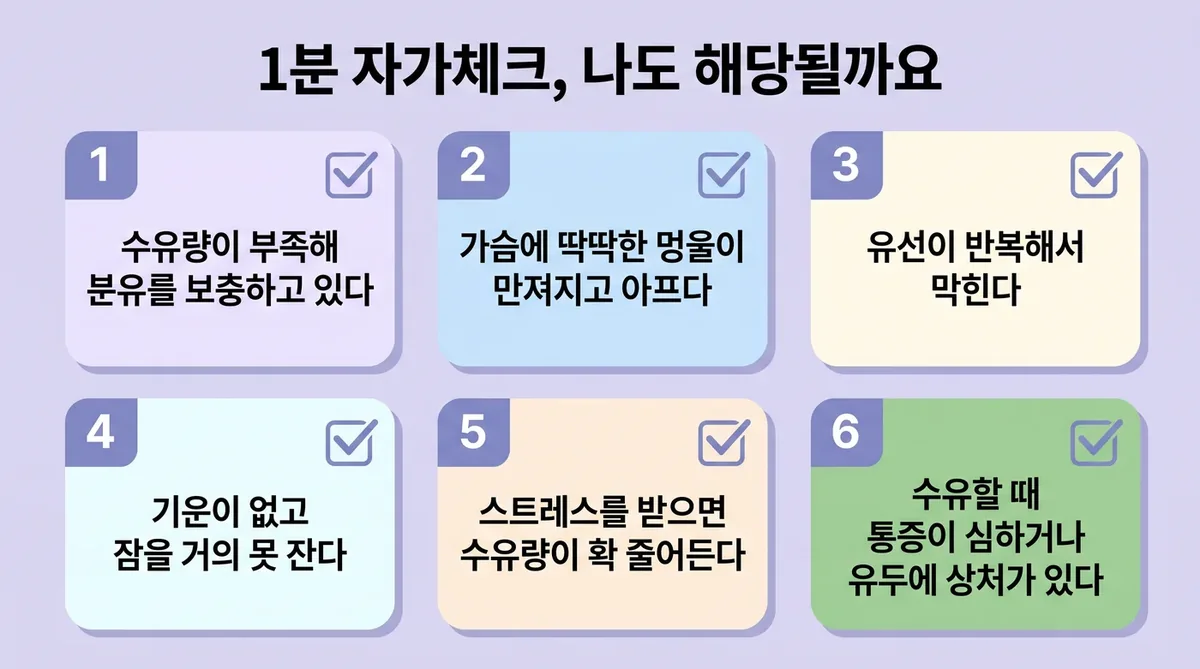 인천 송도 더율한의원 - 모유수유 자가진단