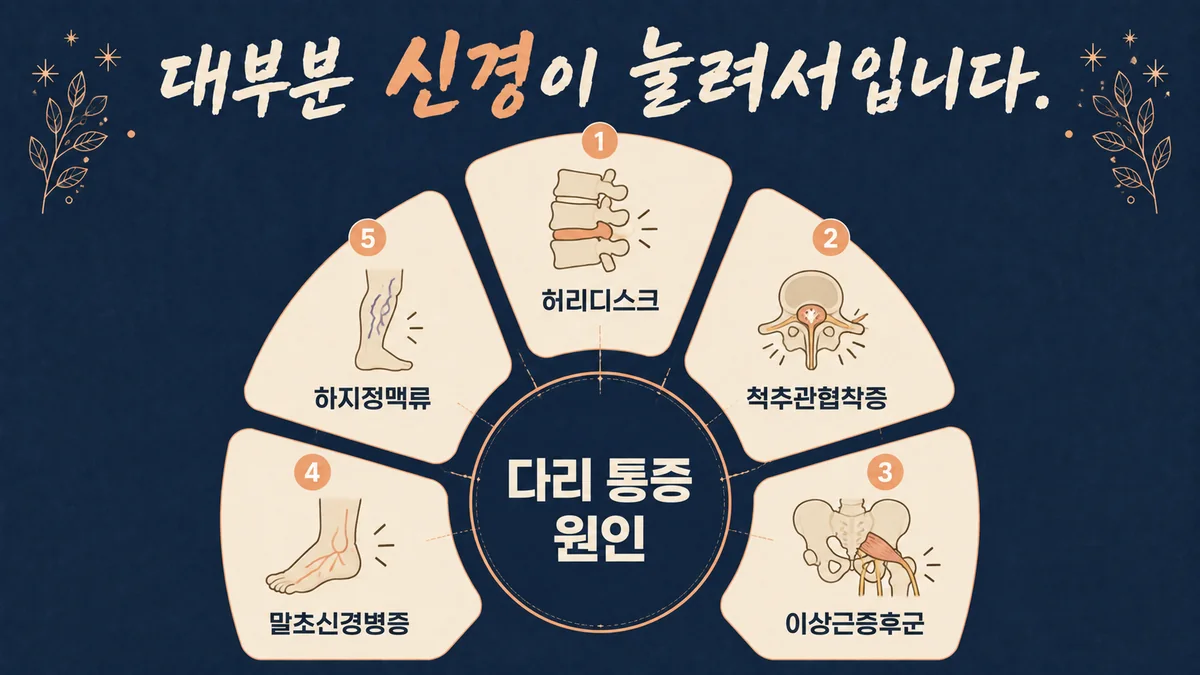 인천 송도 더율한의원 - 다리 저림 원인