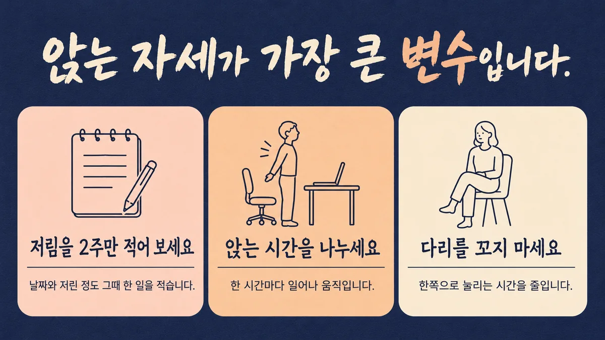 인천 송도 더율한의원 - 다리 저림 생활관리