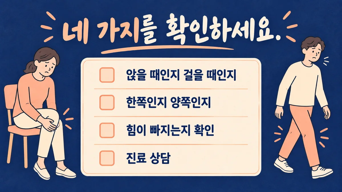 인천 송도 더율한의원 - 다리 저림 자가진단