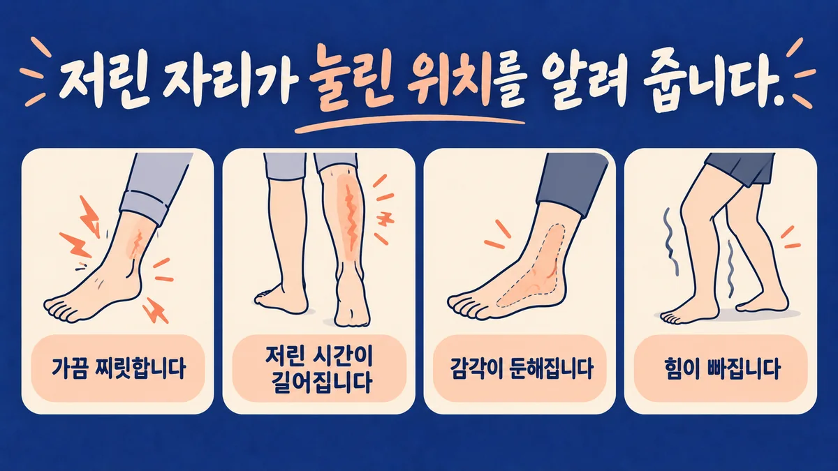 인천 송도 더율한의원 - 다리 저림 증상