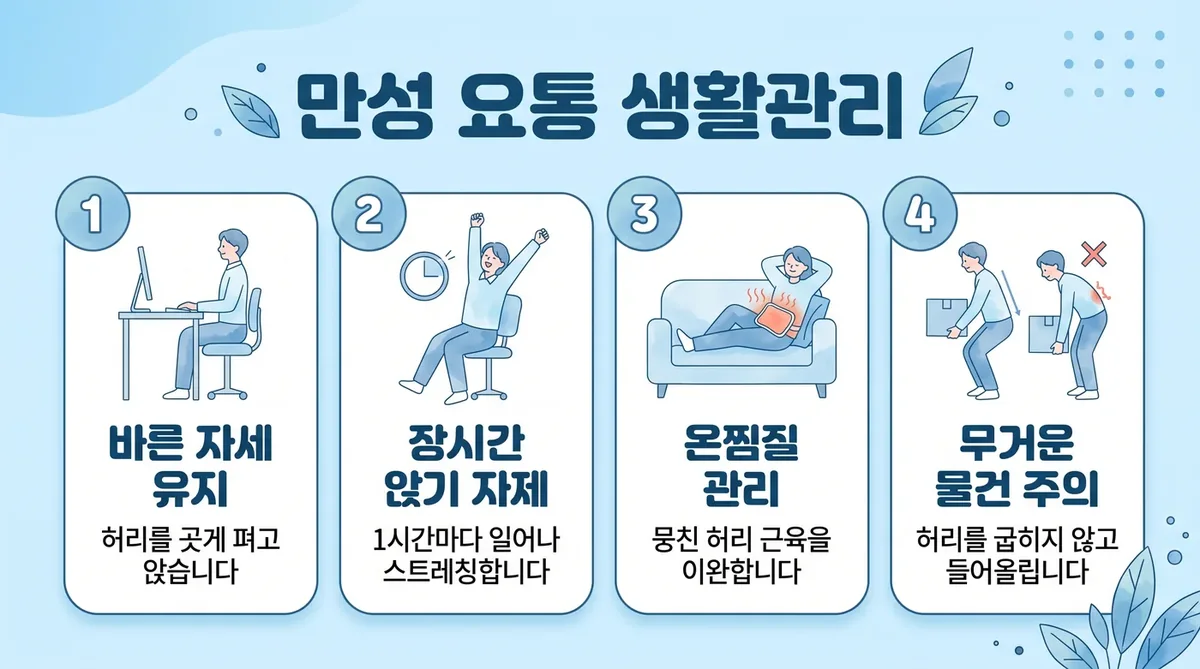 인천 송도 더율한의원 - 만성 요통 생활관리