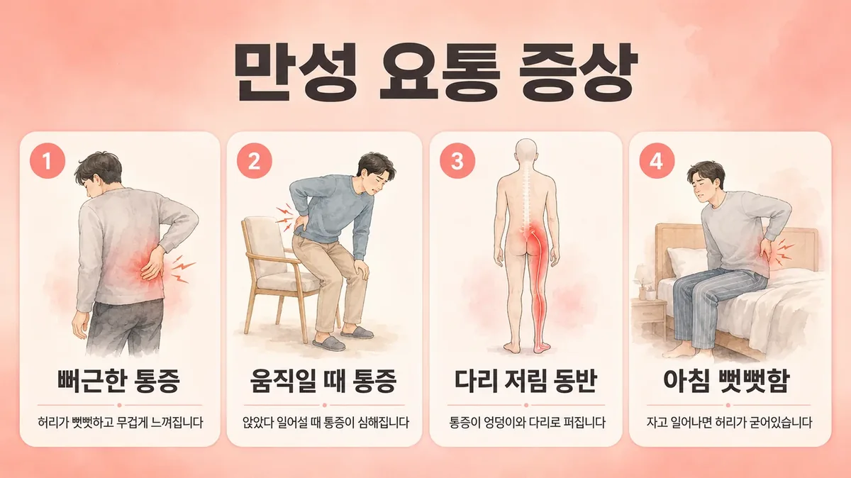 인천 송도 더율한의원 - 만성 요통 증상