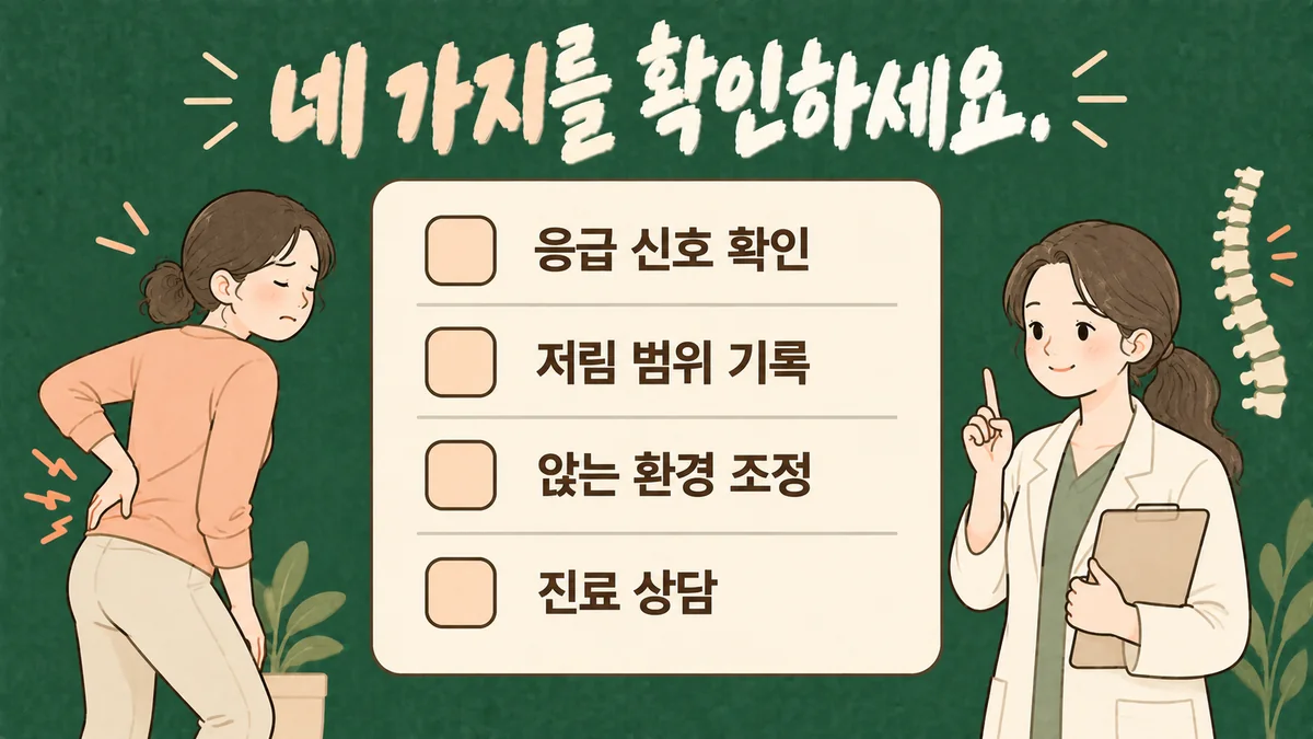 인천 송도 더율한의원 - 허리디스크 자가진단