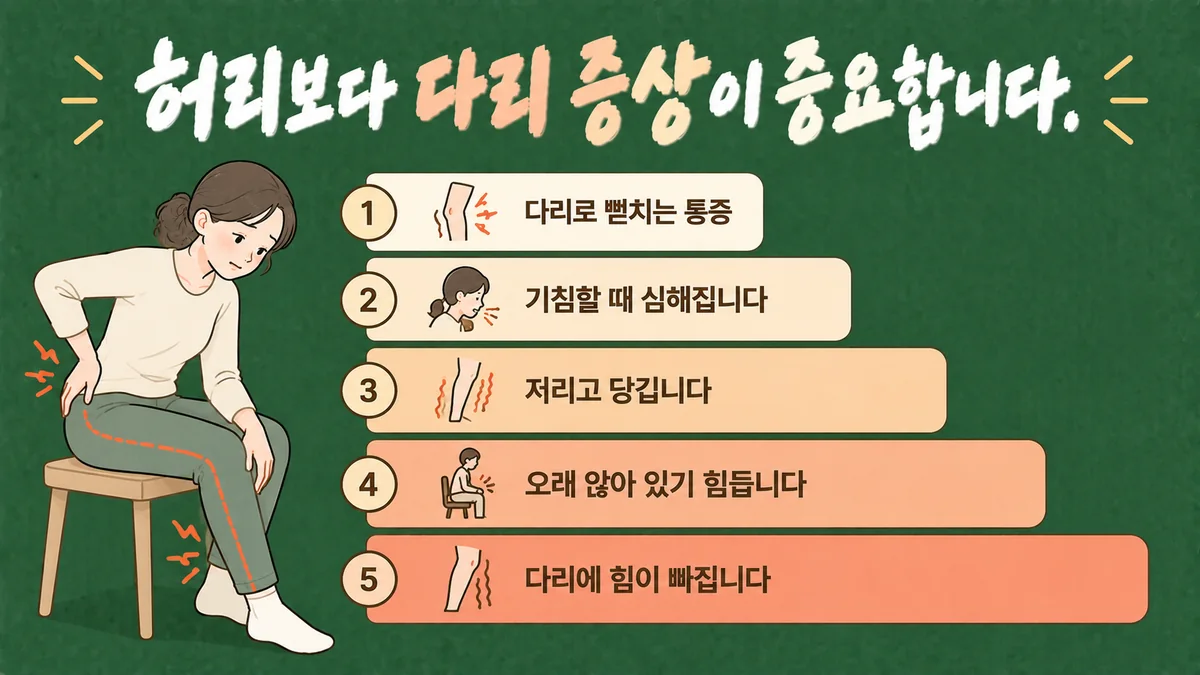 인천 송도 더율한의원 - 허리디스크 증상