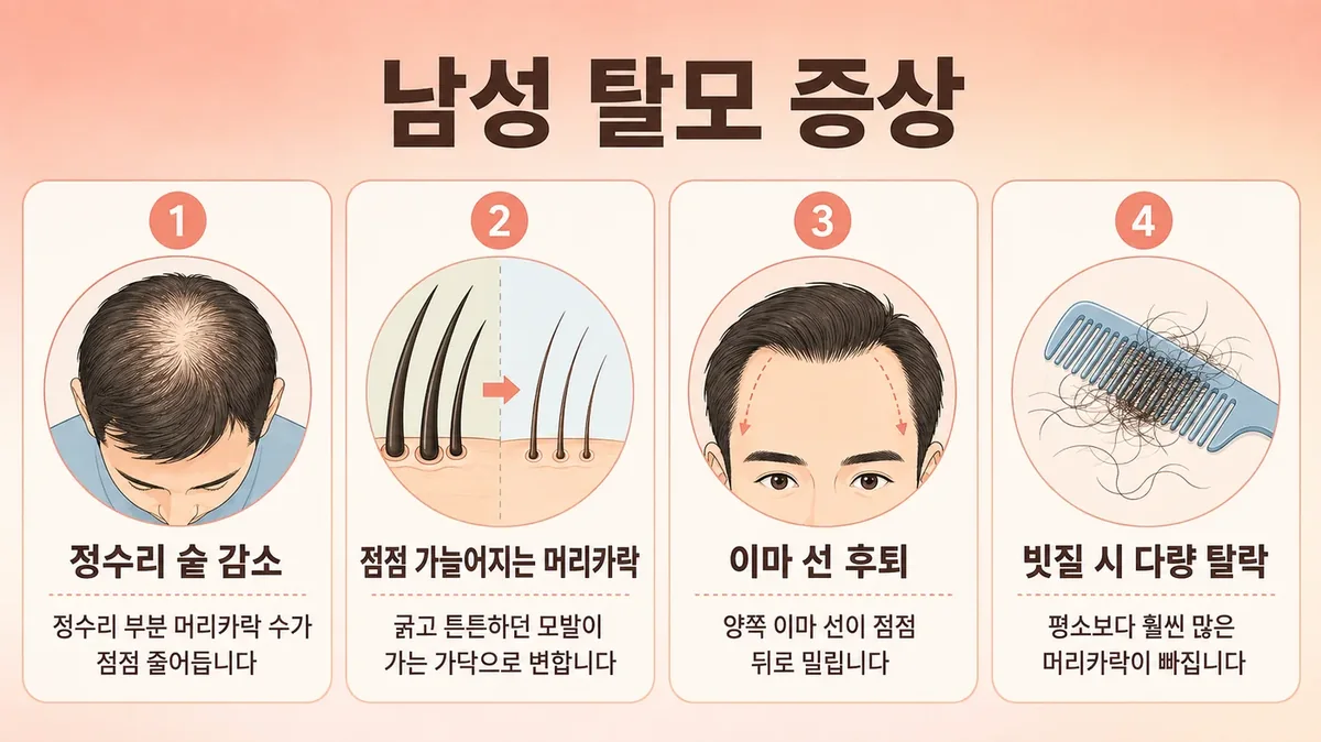 인천 송도 더율한의원 - 남성 탈모 증상