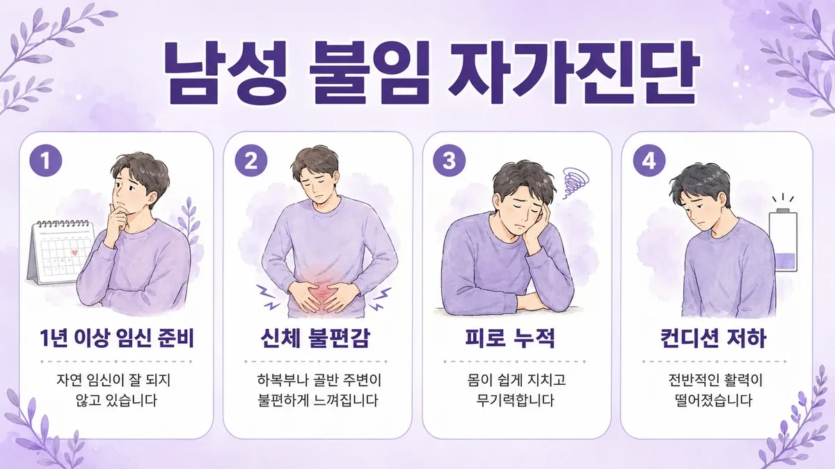인천 송도 더율한의원 - 남성 불임 자가진단