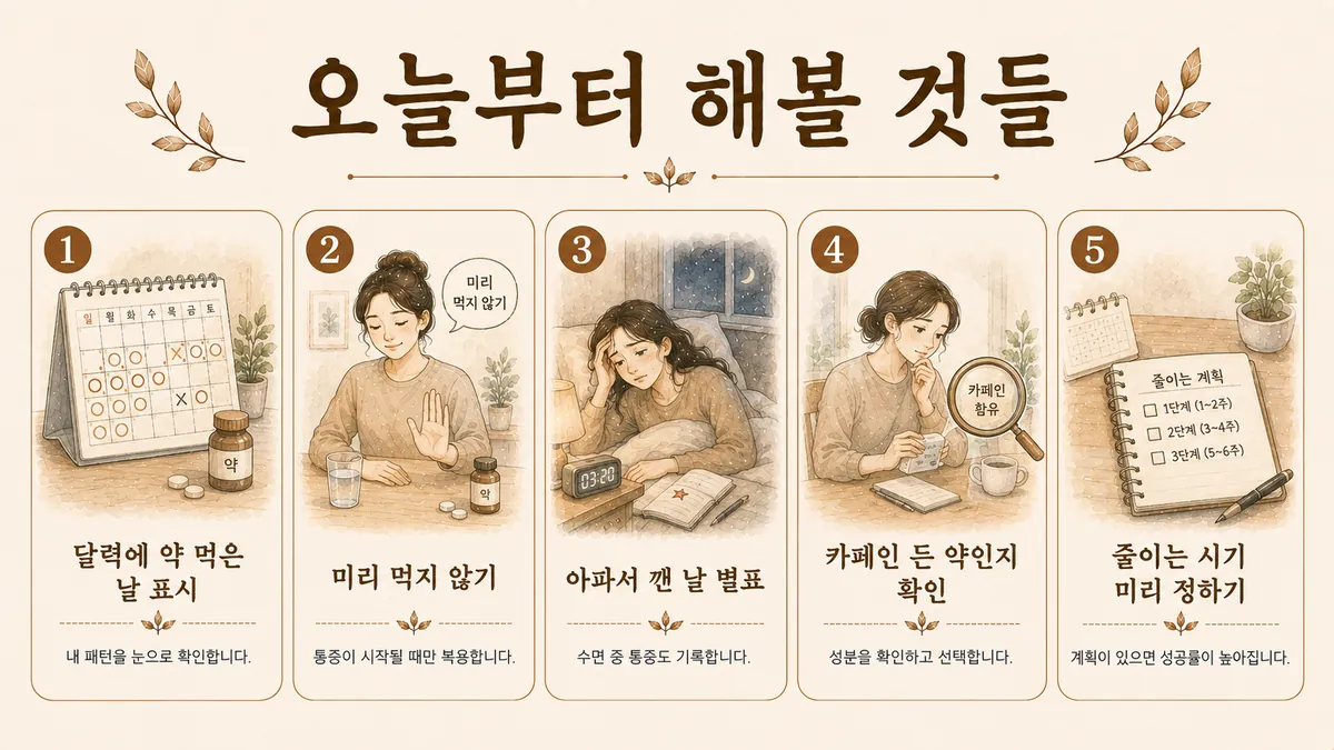 인천 송도 더율한의원 - 약물과용 두통 생활관리