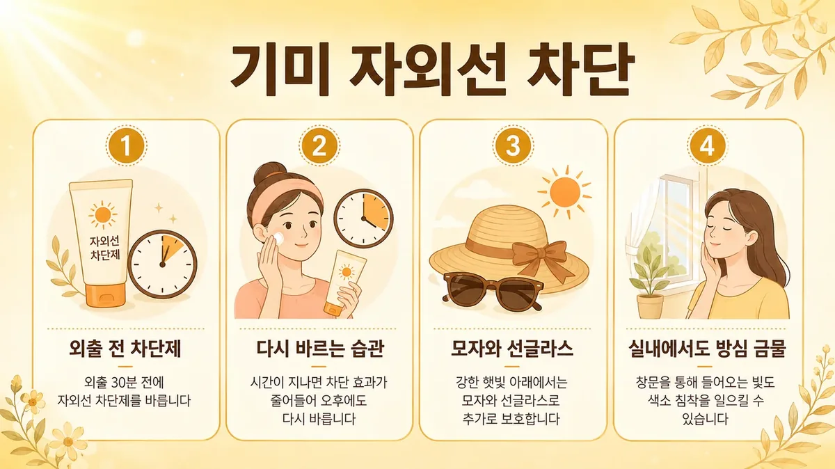 인천 송도 더율한의원 - 기미·색소침착 자외선 관리