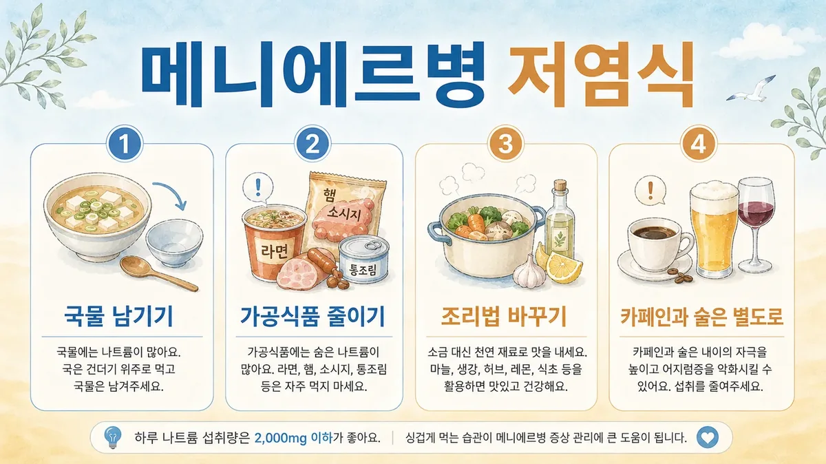 인천 송도 더율한의원 - 메니에르병 염분 관리