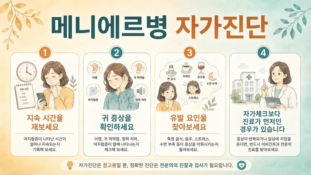 인천 송도 더율한의원 - 메니에르병 자가진단
