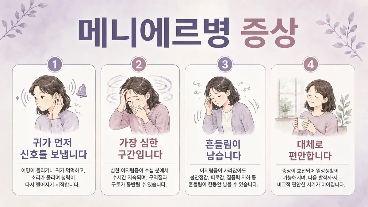 인천 송도 더율한의원 - 메니에르병 증상