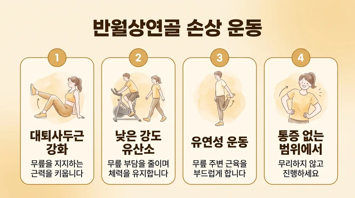 인천 송도 더율한의원 - 반월상연골 손상 운동