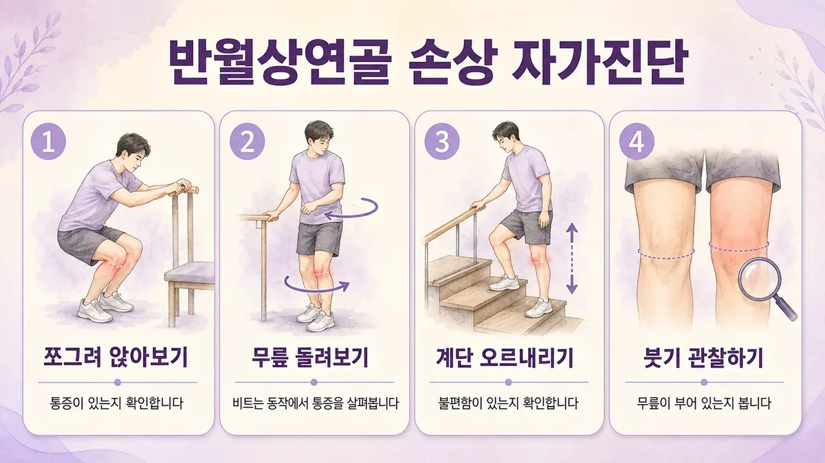 인천 송도 더율한의원 - 반월상연골 손상 자가진단