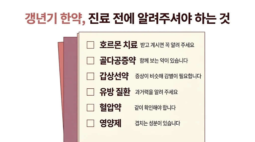 인천 송도 더율한의원 - 갱년기 한약 주의사항