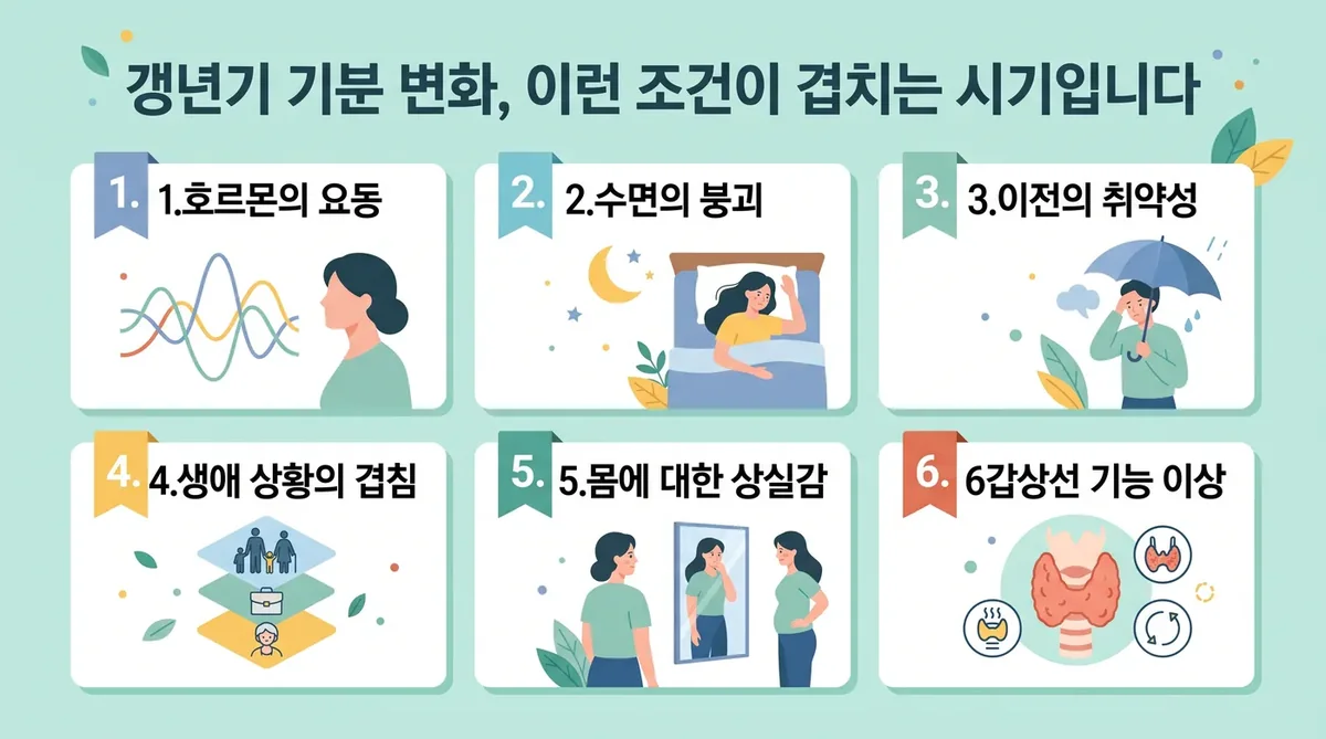 인천 송도 더율한의원 - 갱년기 기분 변화 원인