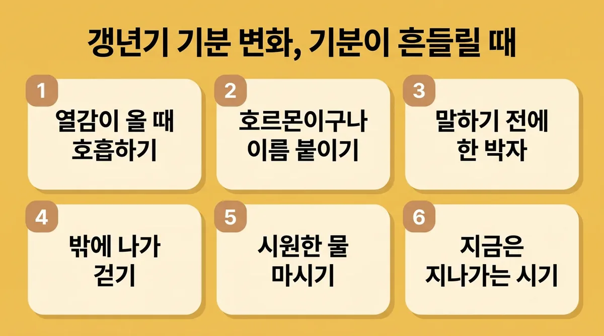 인천 송도 더율한의원 - 갱년기 기분 변화 기분 관리