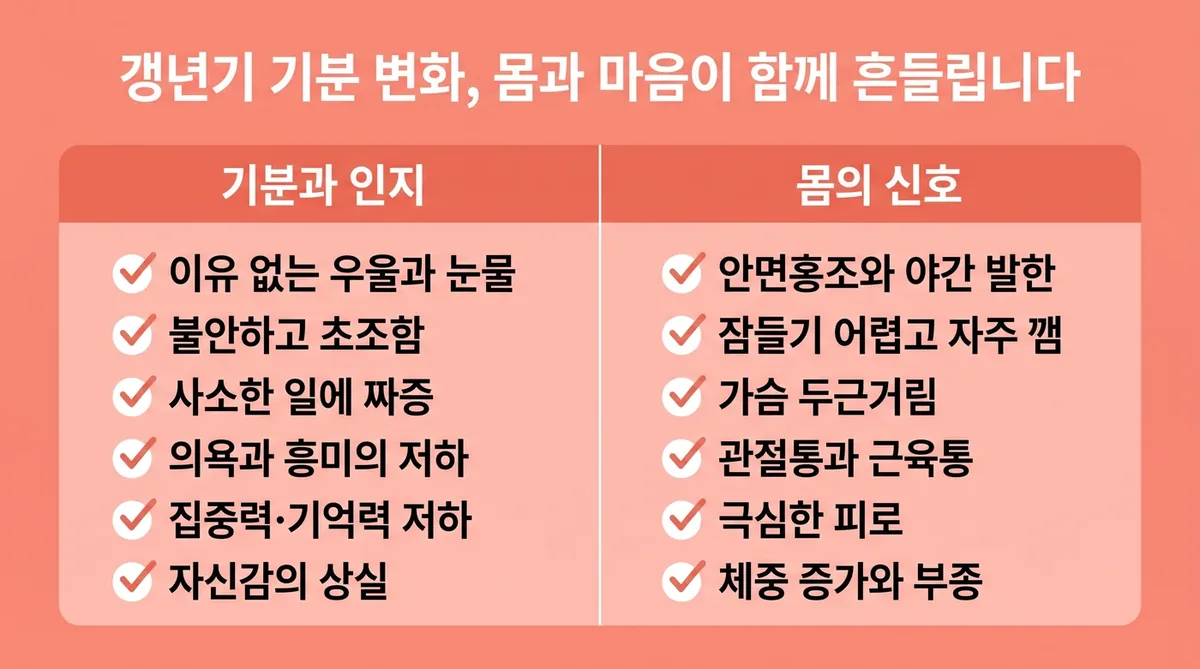 인천 송도 더율한의원 - 갱년기 기분 변화 증상