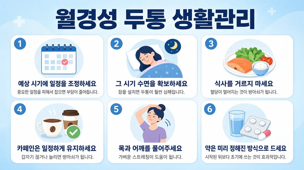 인천 송도 더율한의원 - 월경성 두통 생활관리