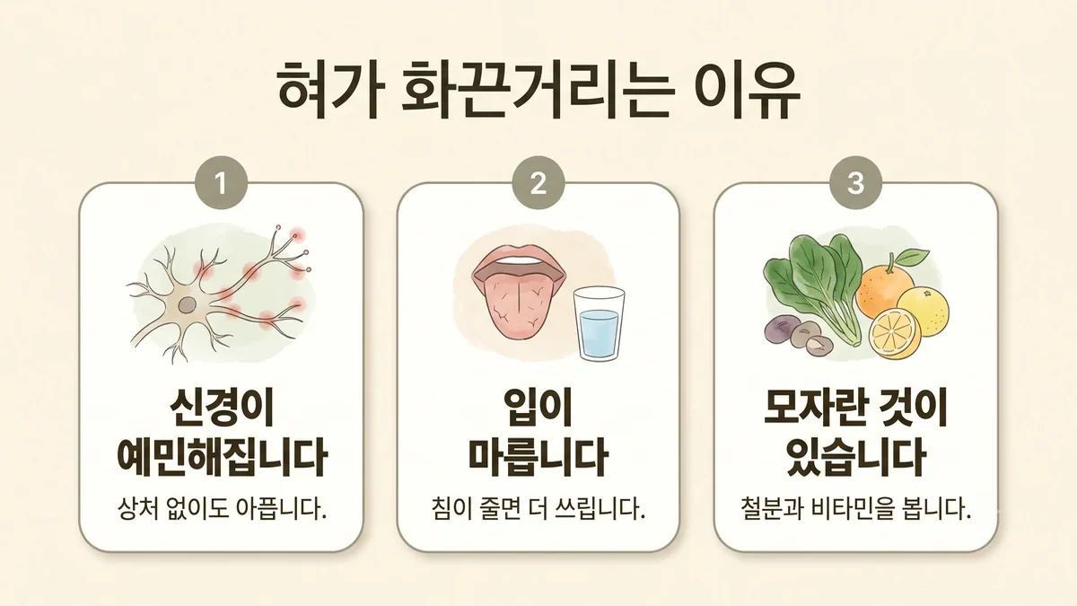 미추홀한의원 구강작열감 원인 - 신경이 예민해집니다·입이 마릅니다·모자란 것이 있습니다