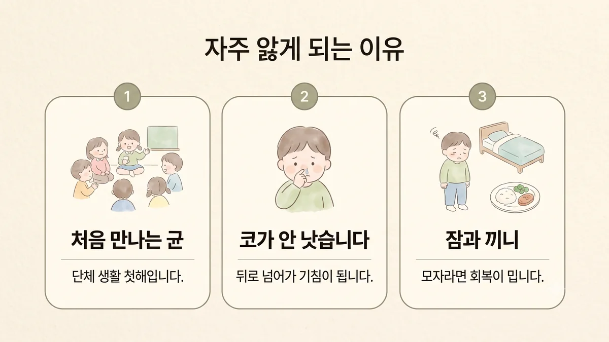 미추홀구한의원 소아 면역력 원인 - 처음 만나는 균·코가 안 낫습니다·잠과 끼니