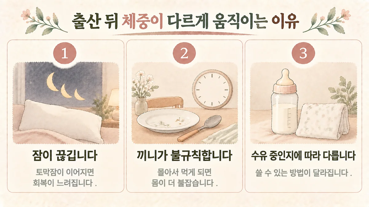 미추홀구 다이어트한의원 원인 - 끊기는 잠·불규칙한 끼니·수유 여부