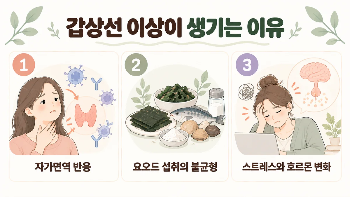 미추홀구한의원 갑상선 저하 원인 - 몸이 식습니다·물이 고입니다·움직임이 느려집니다