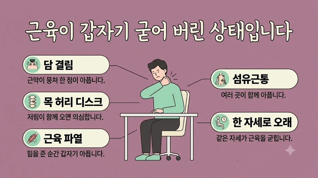 인천 송도 더율한의원 - 담 결림·근육통 원인