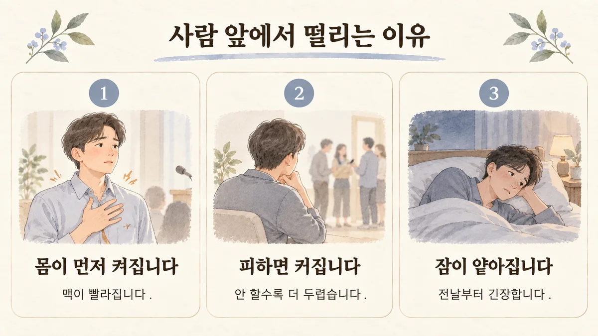 구월동한의원 사회불안 원인 - 몸이 먼저 켜집니다·피하면 커집니다·잠이 얕아집니다
