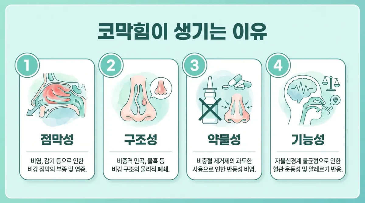 인천 송도 더율한의원 - 코막힘 원인