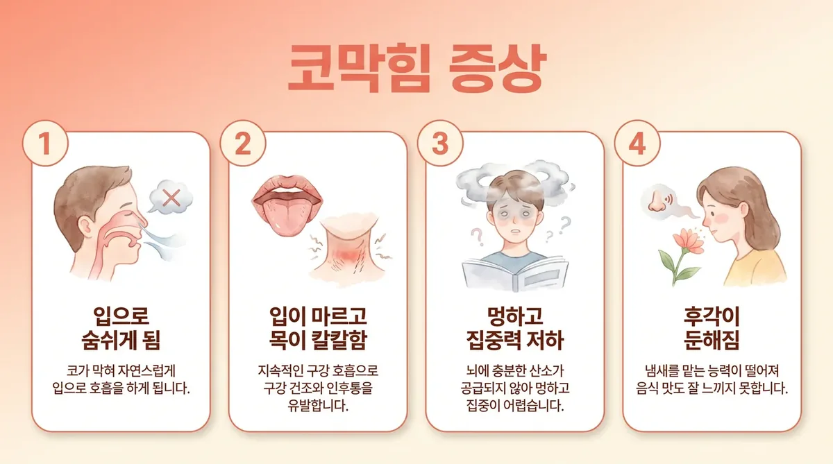 인천 송도 더율한의원 - 코막힘 증상