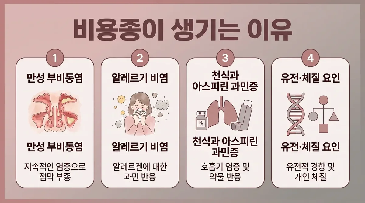 인천 송도 더율한의원 - 비용종 원인