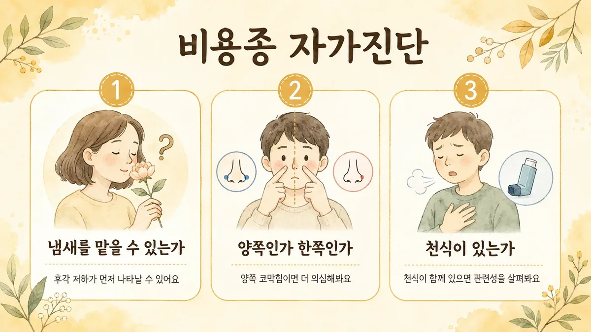 인천 송도 더율한의원 - 비용종 자가진단