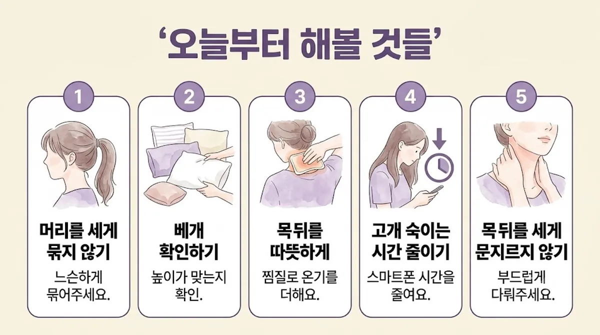 인천 송도 더율한의원 - 후두신경통 생활관리