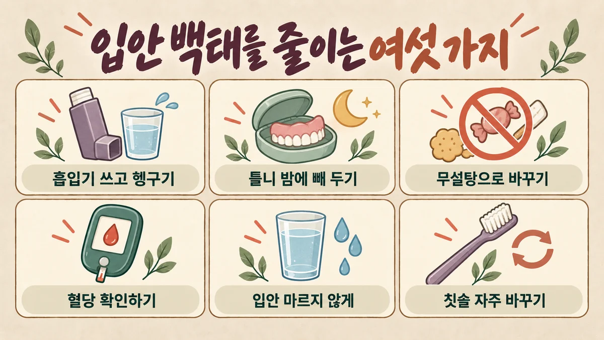구강 칸디다 생활관리 여섯 가지 - 인천 송도 더율한의원