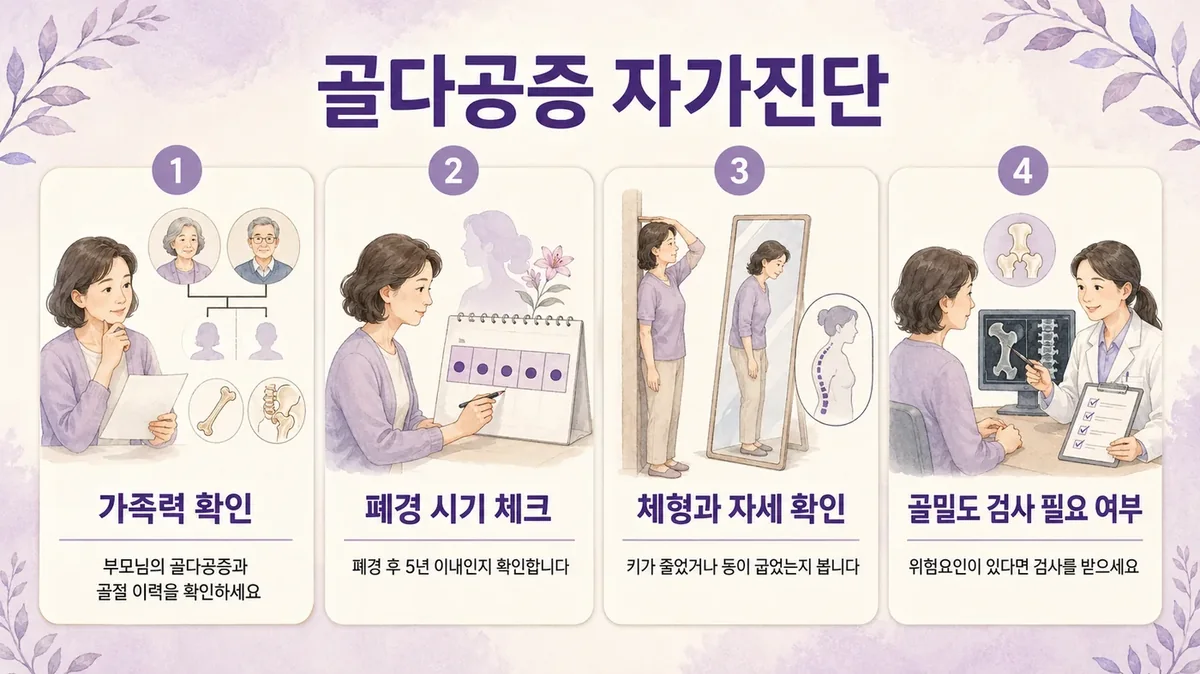 인천 송도 더율한의원 - 골다공증 자가진단