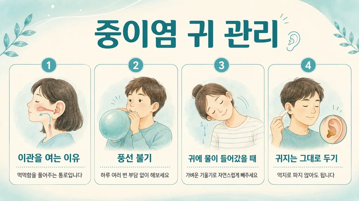 인천 송도 더율한의원 - 중이염 귀 관리